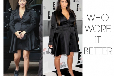 Ποια το φόρεσε καλύτερα: Η Kourtney Kardashian άρπαξε το φόρεμα της αδερφής της Kim από την ντουλάπα της