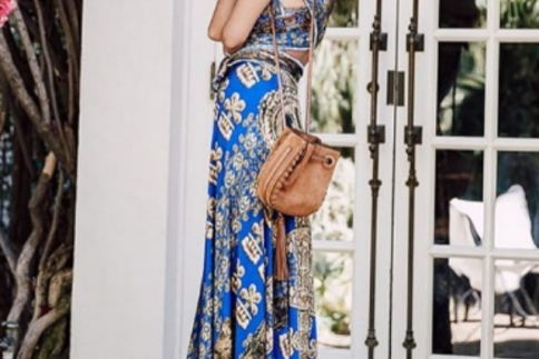 Street style : Η Annabelle Fleur με ethnic maxi φόρεμα σου δείχνει το ιδανικό look για το καλοκαίρι