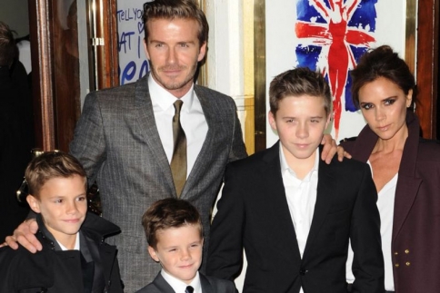 Family Day: Η οικογένεια Beckham στον γάμο του Elton John