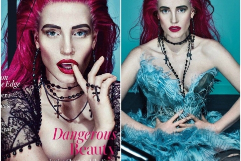 Jessica Chastain : Με punk style στο εξώφυλλο του W
