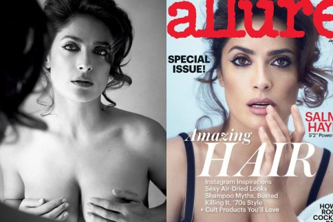 Salma Hayek: Ποζάρει topless στα 48 της για το Allure