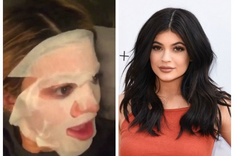 Kylie Jenner : Τρόμαξε το Snapchat με την μάσκα ομορφιάς της!