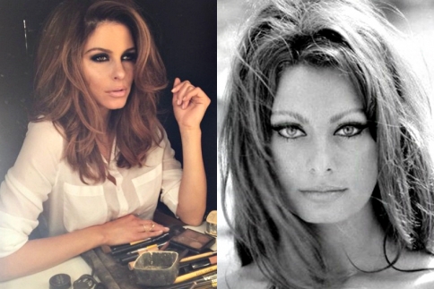 Ο Δημήτρης Γιαννέτος απογειώνει το look της Maria Menounos! Μακιγιάζ σαν της Sophia Loren 