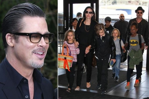 Συναντήθηκε ξανά με τα παιδιά του ο Brad Pitt