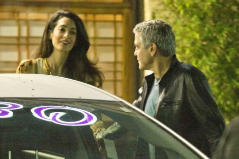 Ο George Clooney και η Amal Alamuddin για σούσι