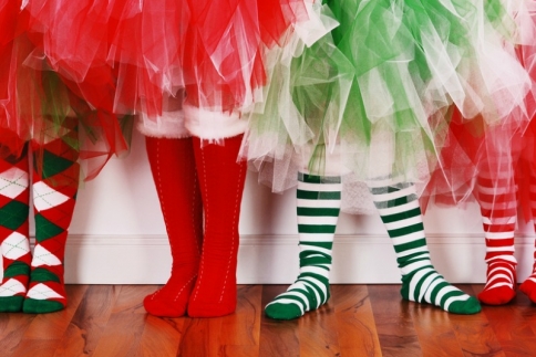 Γιορτινές κάλτσες και καλσόν για τα Χριστούγεννα