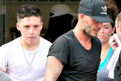 Το ατύχημα του David Beckham με το γιο του Brooklyn