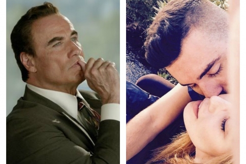 Χαμός στη showbiz! Το παράξενο πρόσωπο του Travolta, το φιλί της Καλλιμούκου και τα εγγόνια του Νταλάρα