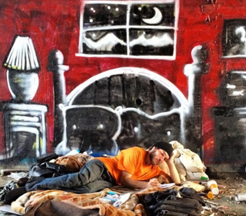 O street artist που ζωγράφισε σπίτια για τους αστέγους