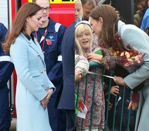 Μεγάλωσε η κοιλιά της! Η Kate Middleton με υπέροχο Matthew Williamson παλτό 