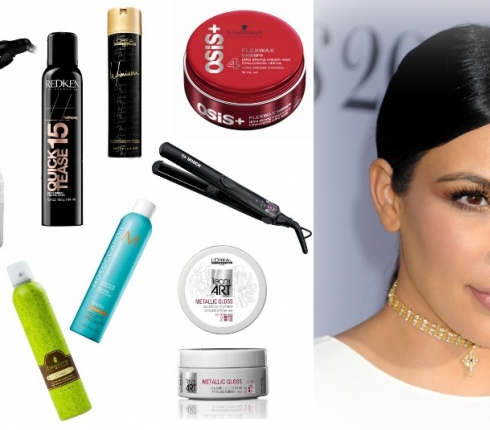 Όλα τα προϊόντα που θα χρειαστείς για να πετύχεις το sleek χτένισμα της Kim Kardashian