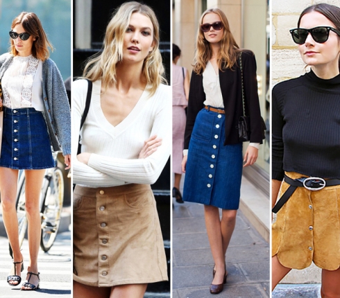 Button down skirts