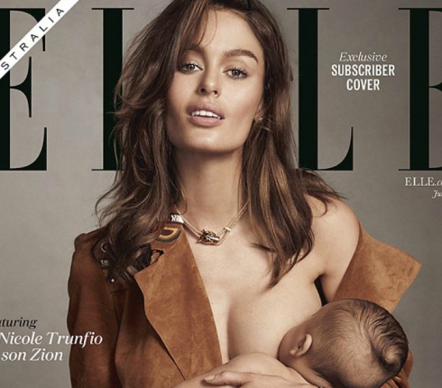 Nicole Trunfio: Θηλάζει στο εξώφυλλο του Εlle προκαλώντας αντιδράσεις
