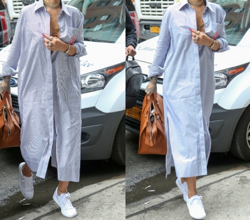 Hot or Not : Ποια διάσημη τραγουδίστρια φόρεσε oversized πουκάμισο ως φόρεμα;