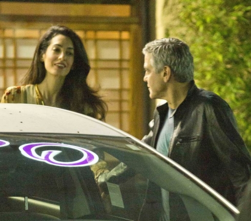 Ο George Clooney και η Amal Alamuddin για σούσι