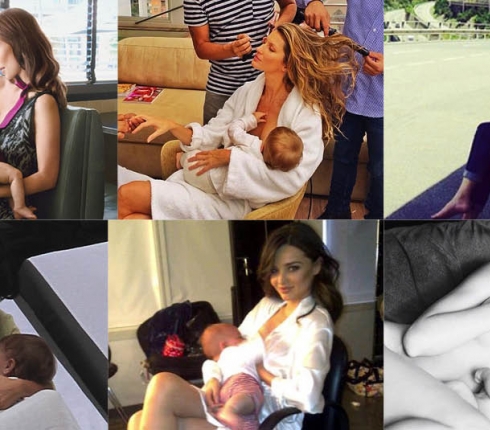 Εβδομάδα μητρικού θηλασμού: Ποιες celebrity ταΐζουν δημόσια τα μωρά τους;