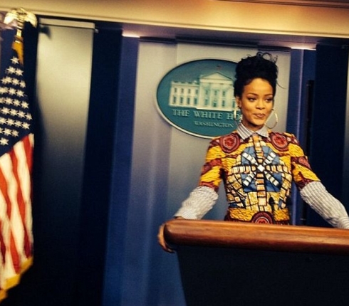H Rihanna αναστάτωσε τον Λευκό Οίκο