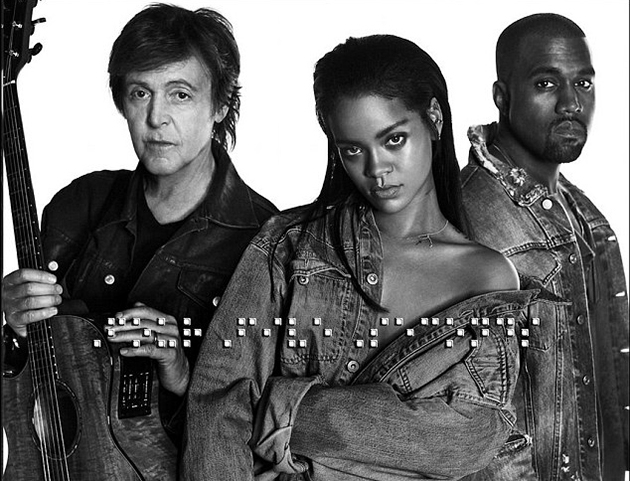 Backstage: Paul McCartney, Rihanna και Kanye West μαζί σε ένα βίντεο Backstage: Paul McCartney, Rihanna και Kanye West μαζί σε ένα βίντεο