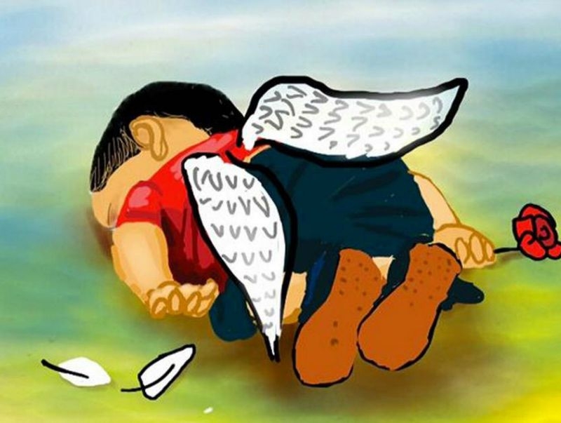 18 συγκλονιστικά σκίτσα για τον 3χρονο Aylan 