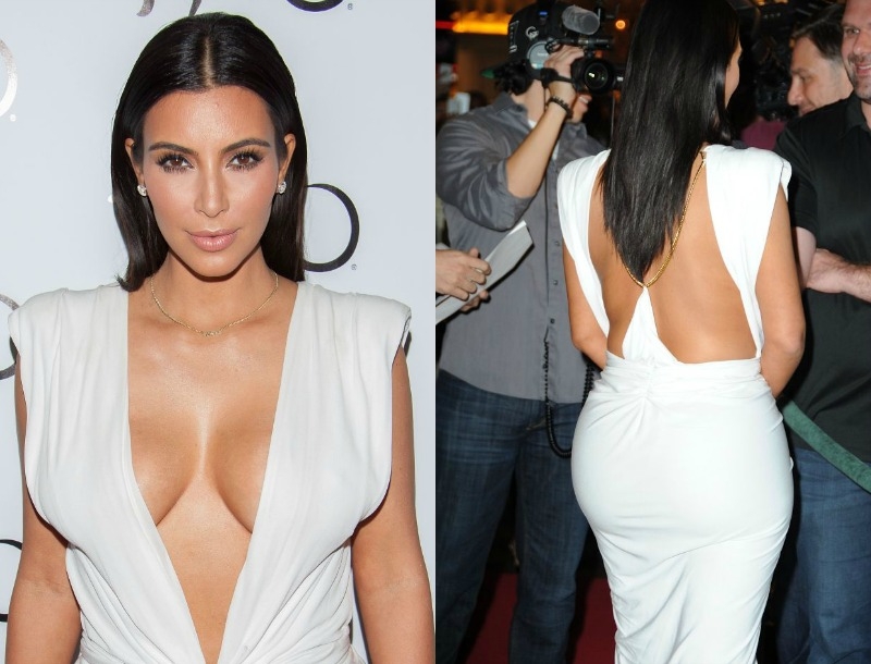 H Kim Kardashian γιόρτασε τα 34α γενέθλια της με sexy και βαθύ ντεκολτέ