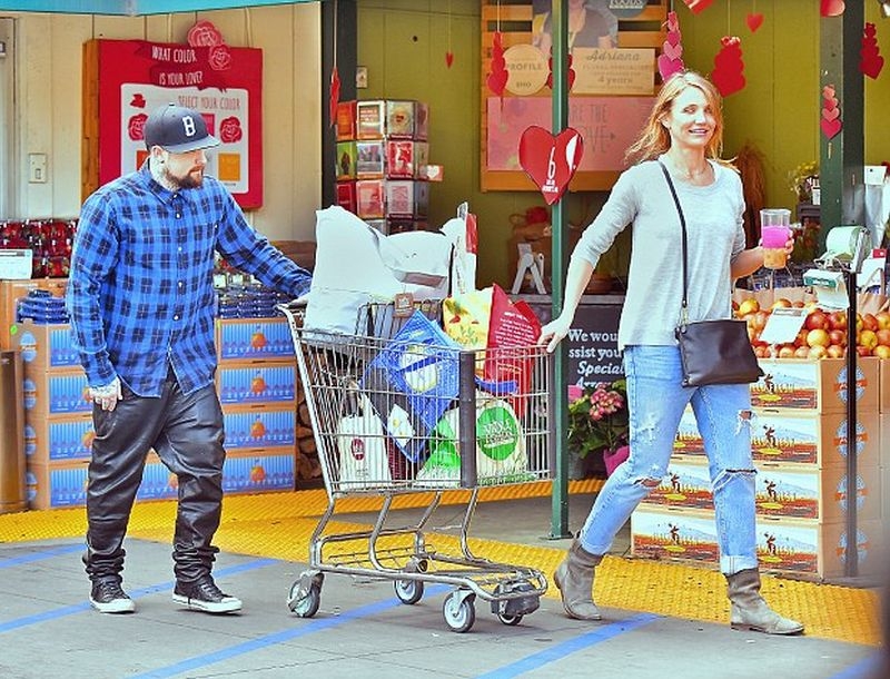 Love and Married! Στο super market Cameron Diaz και Benji Madden