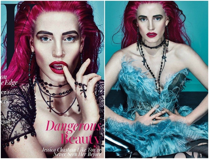 Jessica Chastain : Με punk style στο εξώφυλλο του W