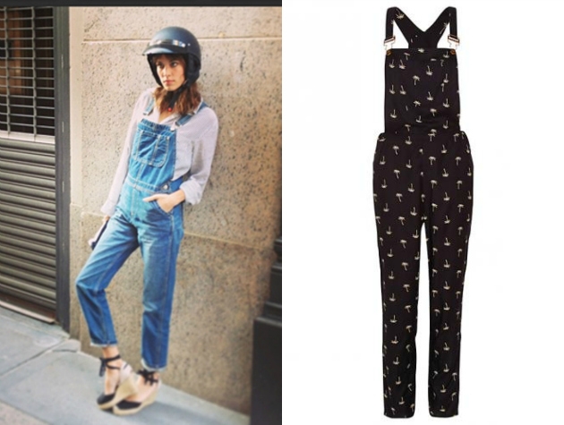 To dungarees look της Alexa Chung