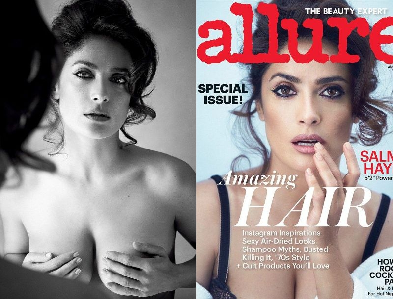 Salma Hayek: Ποζάρει topless στα 48 της για το Allure