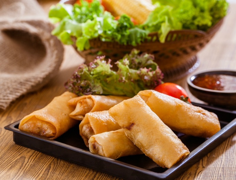 Απολαυστικά homemade spring rolls