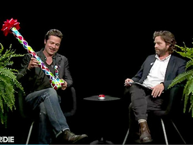 Η ξεκαρδιστική συνέντευξη του Brad Pitt στον Zach Galifianakis