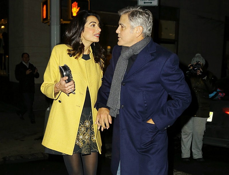 George- Amal Clooney: Ρομαντική βόλτα σε πανάκριβο εστιατόριο της Νέας Υόρκης