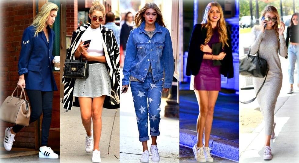 H Gigi Hadid  δείχνει 41 τρόπους για να συνδυάσεις τα sneakers αυτή την άνοιξη