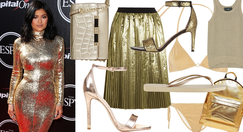 Epsy Awards :  Η Kylie Jenner με χρυσό φόρεμα μας εμπνέει να μετατρέψουμε το φετινό καλοκαίρι σε πιο λαμπερό