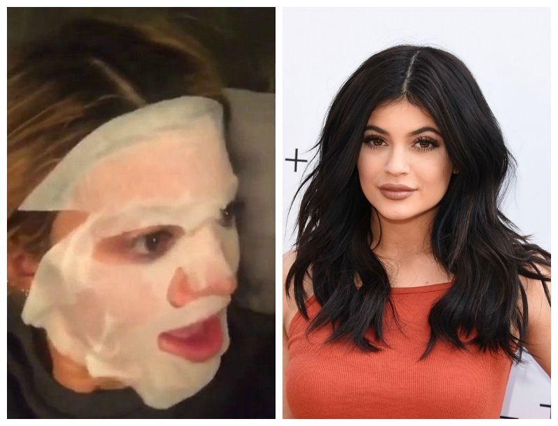 Kylie Jenner : Τρόμαξε το Snapchat με την μάσκα ομορφιάς της!