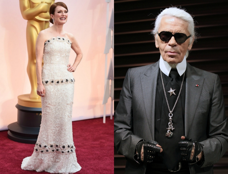 Karl Lagerfeld: Τι είπε για το Chanel φόρεμα της Julianne Moore στα Oscars