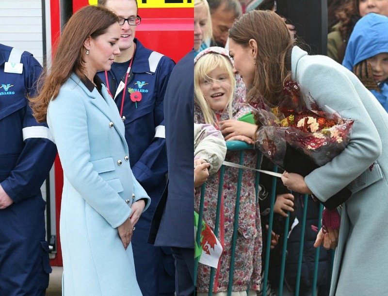 Μεγάλωσε η κοιλιά της! Η Kate Middleton με υπέροχο Matthew Williamson παλτό 