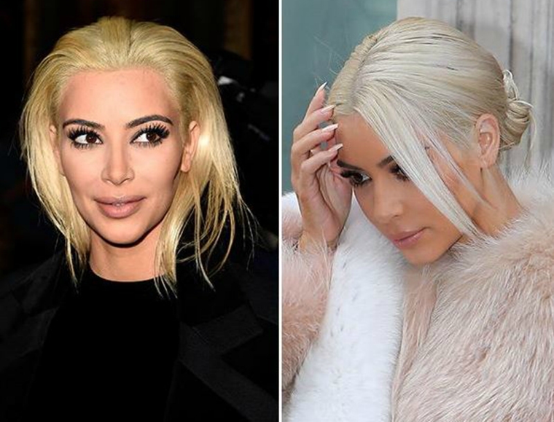 Kim Kardashian: Πάει το ξανθό! Τα έβαψε άσπρα