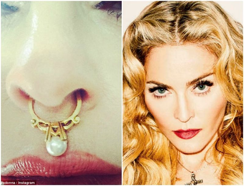 Madonna: Έβαλε σκουλαρίκι στη μύτη! Madonna: Έβαλε σκουλαρίκι στη μύτη!