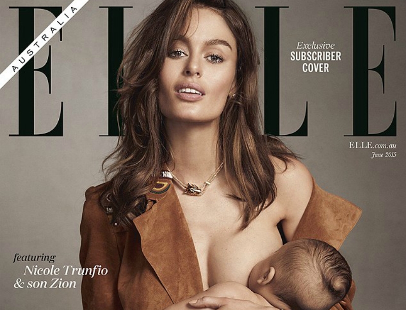 Nicole Trunfio: Θηλάζει στο εξώφυλλο του Εlle προκαλώντας αντιδράσεις