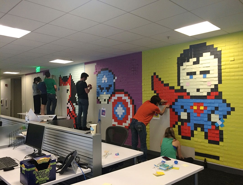 Τι μπορείς να κάνεις με 8.024 post-it; Τι μπορείς να κάνεις με 8.024 post-it;