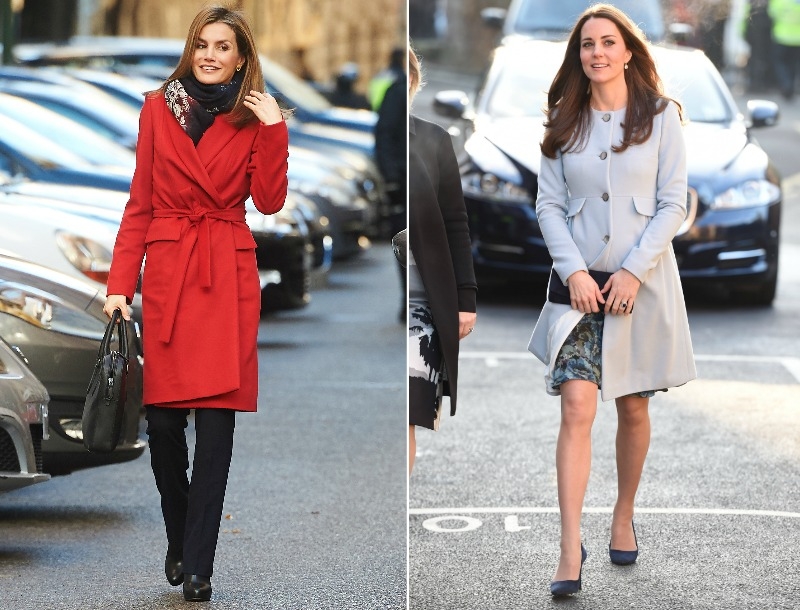 Βασίλισσα Letizia και Δούκισσα του Cambridge: τα πιο σικ παλτό των γαλαζοαίματων