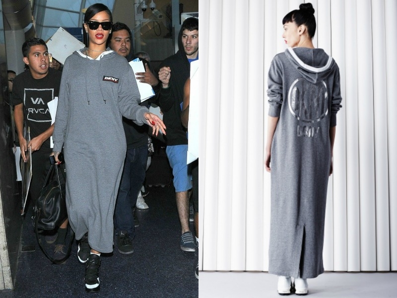 Το υπέροχο μακρύ σπορ DKNY φόρεμα της  Rihanna-Πόσο κάνει