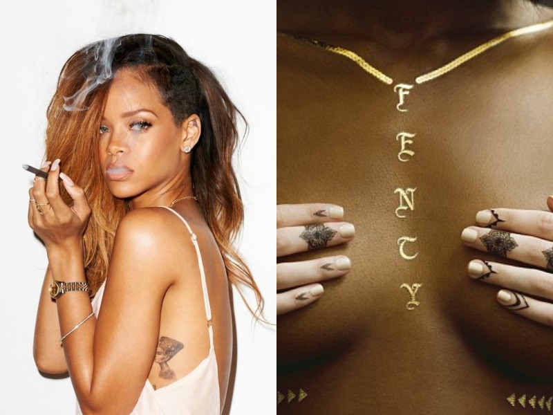 Rihanna: Σχεδιάζει μεταλλικά τατουάζ και γίνεται μανία! 