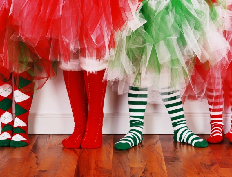 Γιορτινές κάλτσες και καλσόν για τα Χριστούγεννα