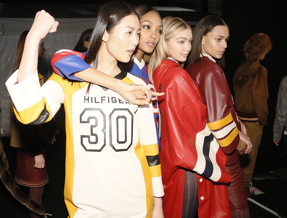 Jourdan Dunn: Backstage στο show του Tommy Hilfiger