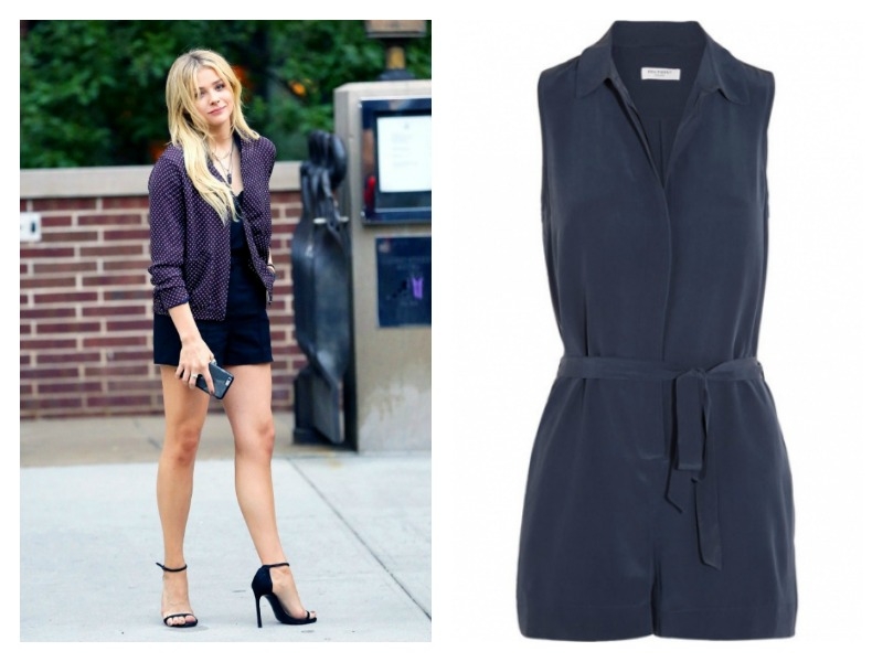 Chloë Moretz : Σέξι και chic με το μπλε playsuit να πρωταγωνιστεί