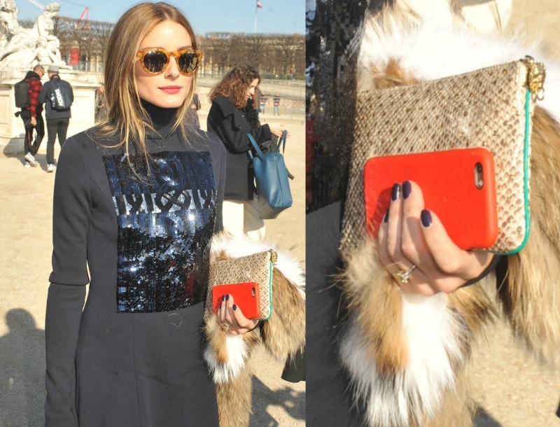 Μωβ νύχια για fashionistas όπως είναι και η Olivia Palermo