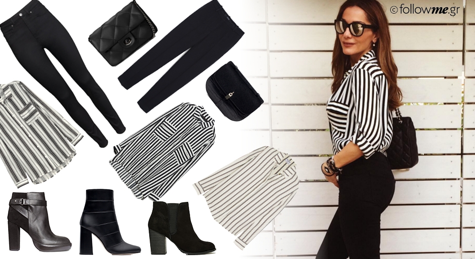 Μόδα χειμώνας 2016 : Celebrity style - H Δέσποινα Βανδή με ασπρόμαυρο ριγέ, δοκιμάζει το πιο chic look Μόδα χειμώνας 2016 : Celebrity style - H Δέσποινα Βανδή με ασπρόμαυρο ριγέ, δοκιμάζει το πιο chic look