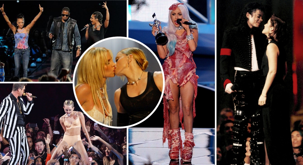 Θυμάσαι το φιλί Britney – Madonna; Οι πιο τρελές στιγμές των MTV VMAs